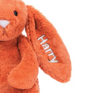 Personalised Bashful Tangerine Bunny Medium